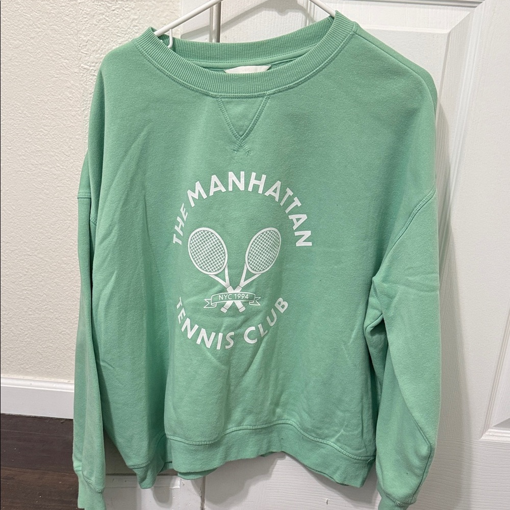 H&M Mint Green Manhattan Tennis Club Sweater